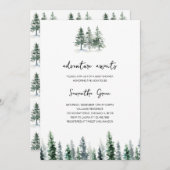 冒険が赤ちゃんシャワーを待つ 招待状 (正面/裏面)