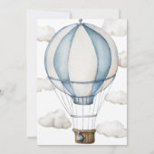 冒険が赤ちゃんシャワーを待つ 招待状 (裏面)