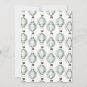 冒険が赤ちゃんシャワーを待つ 招待状 (裏面)