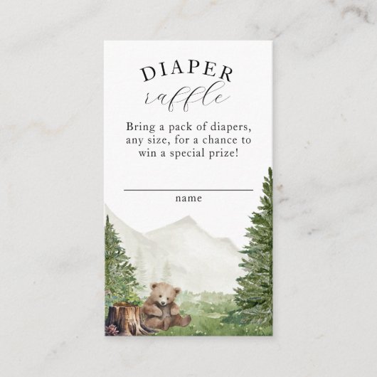 冒険が赤ちゃん男女兼用のシャワーを待つ エンクロージャーカード (正面)