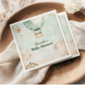 冒険が赤ちゃん男女兼用のシャワーを待つ スタンダードカクテルナプキン