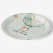 冒険が赤ちゃん男女兼用のシャワーを待つ ペーパープレート (アングル)