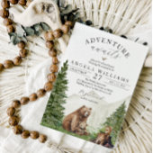 冒険が赤ちゃん男女兼用のシャワーを待つ 招待状