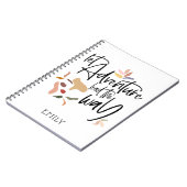 冒険が道の引用文名を意欲を起こリードしよう ノートブック (左側)