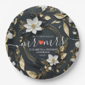 冒険が青い金ゴールド山結婚の ペーパープレート (正面)