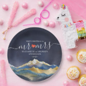 冒険が青い金ゴールド山結婚の ペーパープレート (パーティー)