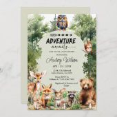 冒険が高原の動物を待つ 招待状 (正面/裏面)