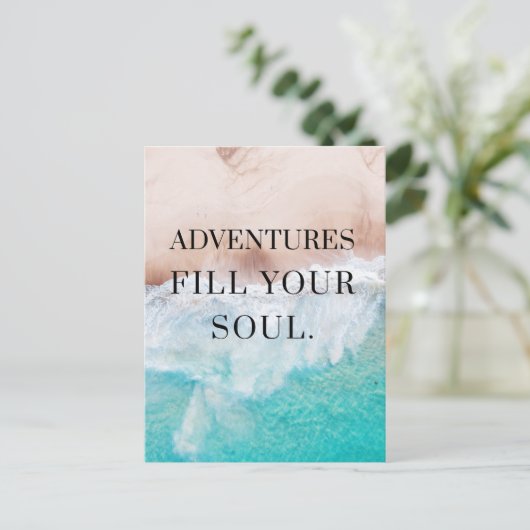 冒険が魂を満たす ポストカード (スタンド正面)