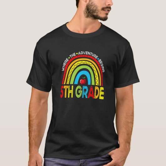 冒険が5年生の虹を先に Tシャツ (正面)