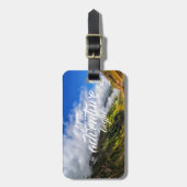 冒険が//山の道の眺めを始めるようにして下さい ラゲッジタグ (正面縦)