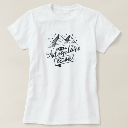 冒険がTシャツを始める Tシャツ (デザイン正面)