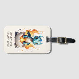 冒険ここから孵化ドラゴン ラゲッジタグ