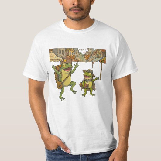 冒険するカエルたちの短編物語 Tシャツ (正面)