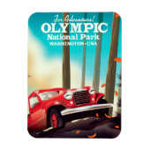 冒険だ!オリンピック国立公園ワシントン。 マグネット (縦)