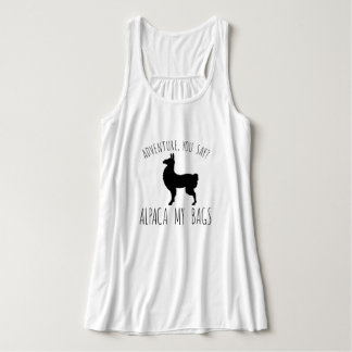 冒険と、言いますか。 アルパカ私のバッグ タンクトップ