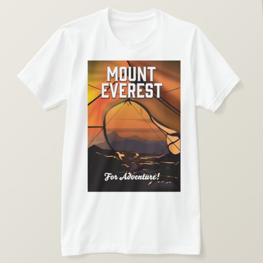 冒険にはエベレストへ！ Tシャツ (デザイン正面)