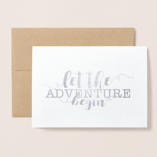 冒険にフォイルカードを始めさせる 箔カード (封筒付き正面)