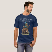 冒険に出るビーバーウィザードの象乗り Tシャツ (正面フル)