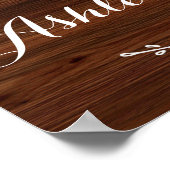 冒険に名前のサインを結婚追加する ポスター (角)