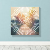 冒険に感謝 キャンバスプリント (インサイチュ (ウッドフロア))