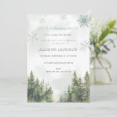 冒険に森の男の子の赤ちゃんシャワーを始める 招待状 (スタンド正面)