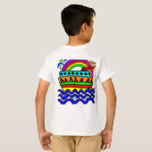 冒険に芸術的出る Tシャツ (裏面フル)