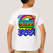 冒険に芸術的出る Tシャツ (裏面)