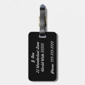 冒険に荷物タグを付ける ラゲッジタグ (裏面縦)