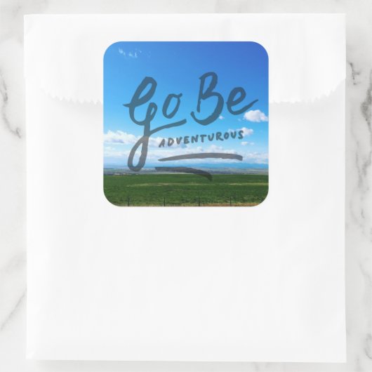 冒険に行く スクエアシール (バッグ)