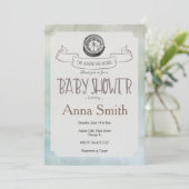 冒険に赤ちゃんシャワーの招待状を送る 招待状 (スタンド正面)