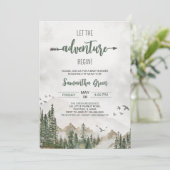 冒険に赤ちゃんシャワーを男女兼用始めよう 招待状 (スタンド正面)