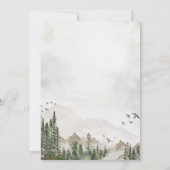 冒険に赤ちゃんシャワーを男女兼用始めよう 招待状 (裏面)