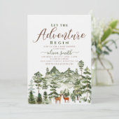 冒険に赤ちゃんシャワーを男女兼用始めよう 招待状 (スタンド正面)