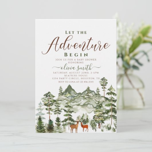 冒険に赤ちゃんシャワーを男女兼用始めよう 招待状 (スタンド正面)