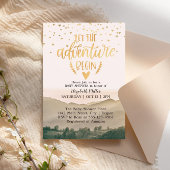 冒険に赤ん坊のシャワーを男女兼用始めさせる 招待状