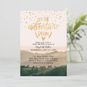 冒険に赤ん坊のシャワーを男女兼用始めさせる 招待状 (スタンド正面)