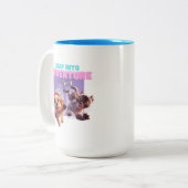 冒険に飛び込む ツートーンマグカップ (正面左)