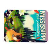 冒険のためにミシシッピ マグネット (横)