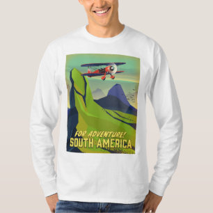 冒険のために 南米旅行ポスター ジャイアントC Tシャツ