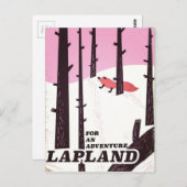 冒険のためのラップランド・ヴィンテージのポスター ポストカード (正面/裏面)