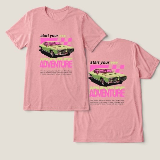 冒険のはじまりTシャツ トライブレンドＴシャツ (デザイン正面&裏面)