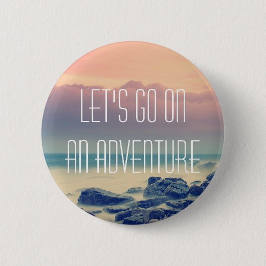 冒険のプリント 缶バッジ (正面)