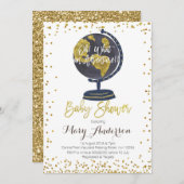 冒険のベビーシャワーの招待状の男の子 招待状 (正面/裏面)