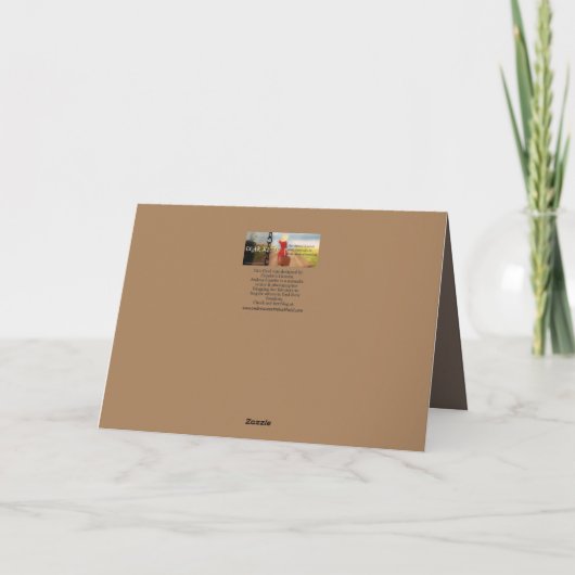 冒険の前方に誕生日 カード (裏面)