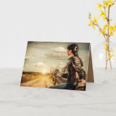 冒険の前方に誕生日 カード (黄色い花)