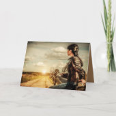 冒険の前方に誕生日 カード (正面)