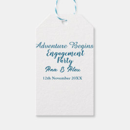 冒険の始まりを告げるエンゲージパーティー名だ ギフトタグ