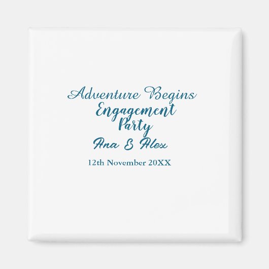 冒険の始まりを告げるエンゲージパーティー名だ マグネット (正面)