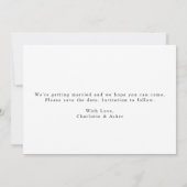 冒険の始まりを告げる 保存日付 セーブザデート (裏面)