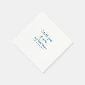 冒険の始まりを祝う ブライダルシャワーに名前を追加して スタンダードカクテルナプキン (角)